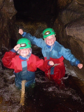 Happy Young Cavers